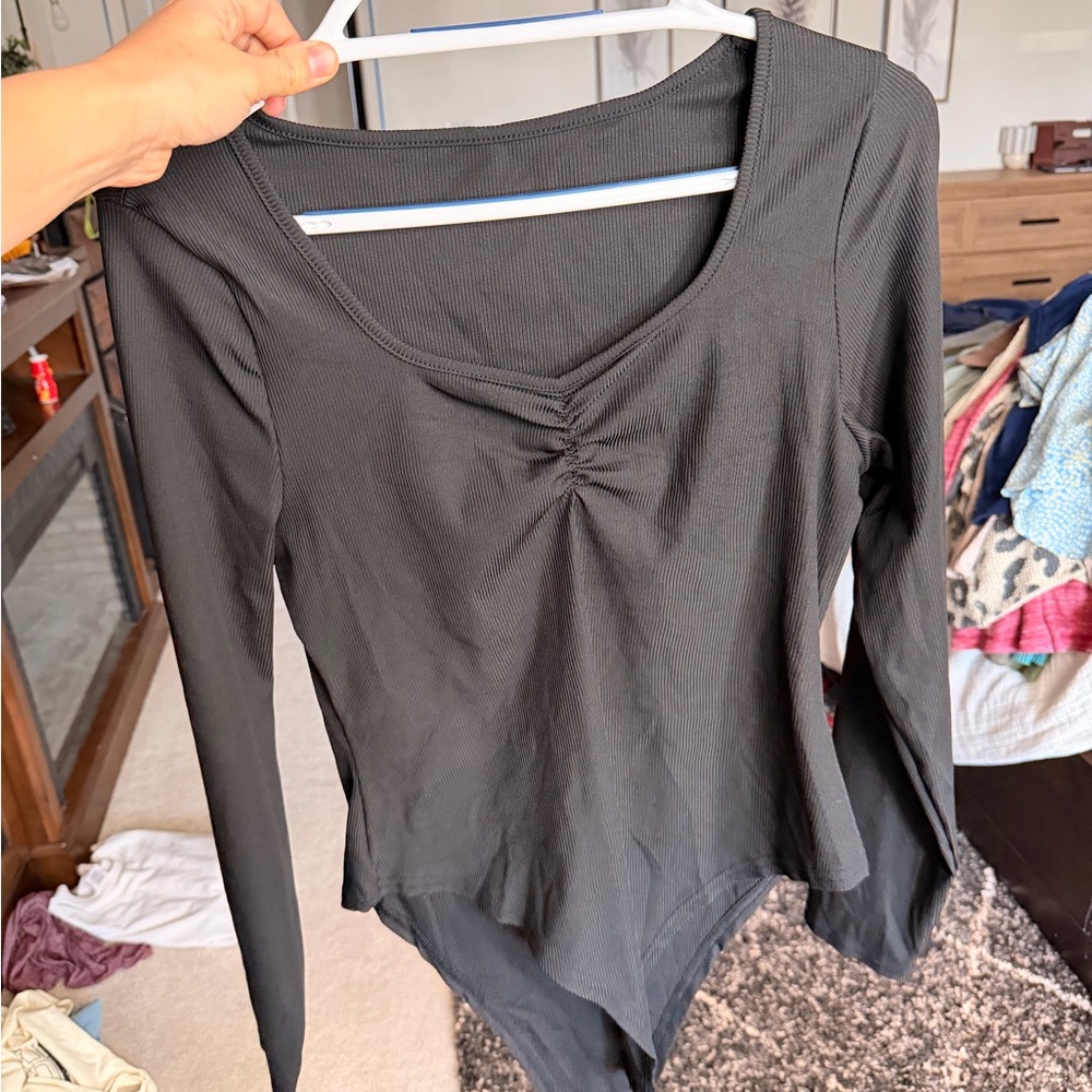 Elegant Black Long Sleeve Women's Top